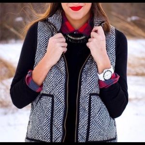 J. Crew Herringbone Vest
